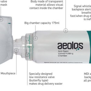 Aeolos Αεροθάλαμος Εισπνοών Με Μάσκα 6+ ετών Aeolos Αεροθάλαμος Εισπνοών Με Μάσκα 6+ ετών