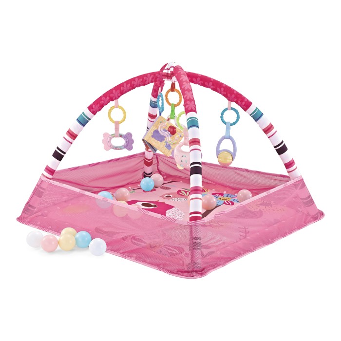 Playmat with 18 balls Pink Birds - Kikka Boo