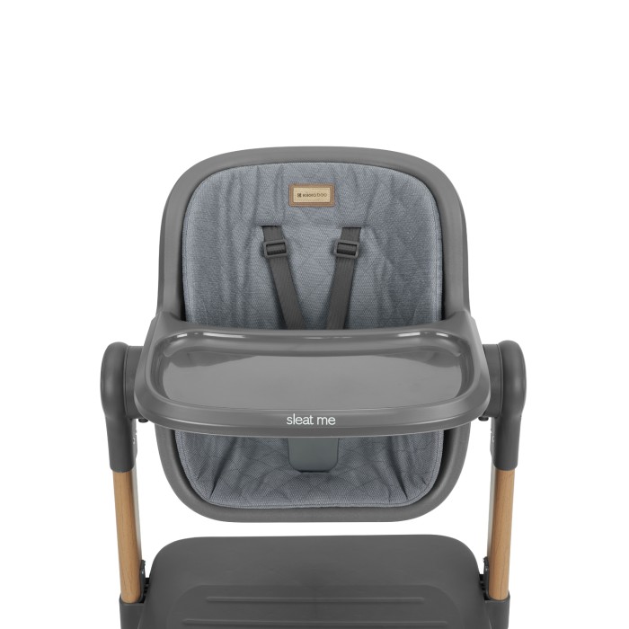 2σε1 Λίκνο + Καρέκλα Φαγητού Sleat Me Γκρι- Kikka Boo 2σε1 Λίκνο + Καρέκλα Φαγητού Sleat Me Γκρι- Kikka Boo