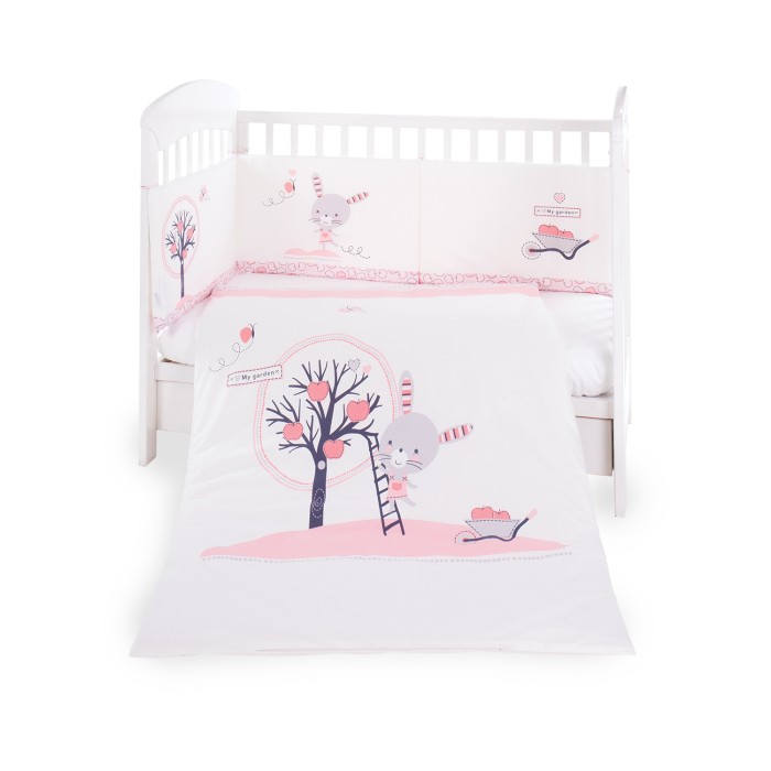 Σετ κλινοσκεπασμάτων 2 τεμαχίων Ευρωπαϊκού Στυλ 70/140 New Friends  - Kikka Boo