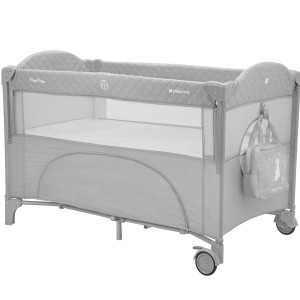 Παρκοκρέβατο 2 επιπέδων Milky Way Γκρι 2023 - Kikka Boo