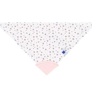 Σαλιάρα Μπαντάνα Με Οδοντοφυΐα Σαβάνα Ροζ Kikka Boo