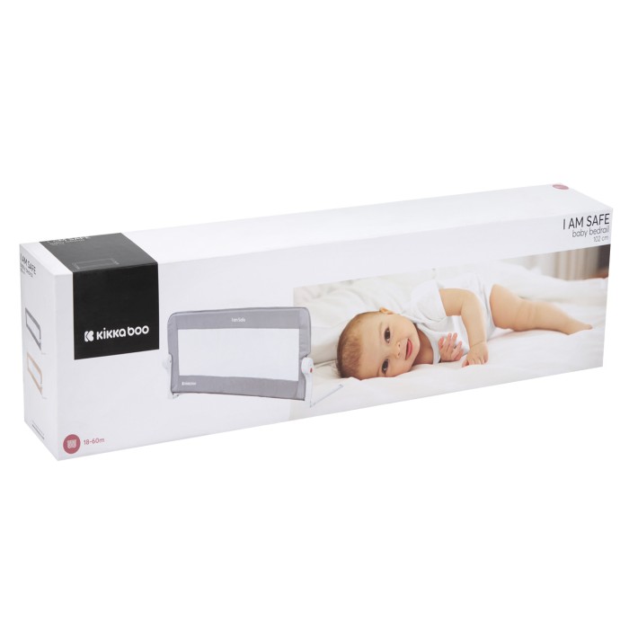 Μπάρα Προστασίας Κρεβατιού 102cm I am Safe kikkaboo Μπεζ Μπάρα Προστασίας Κρεβατιού 102cm I am Safe kikkaboo Μπεζ