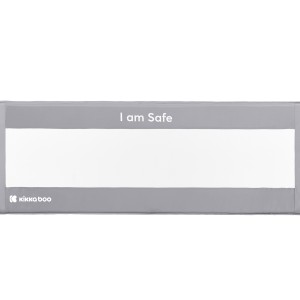 Kikka Boo Προστατευτική Μπάρα Κρεβατιού I am safe 120cm Γκρι Kikka Boo Προστατευτική Μπάρα Κρεβατιού I am safe 120cm Γκρι