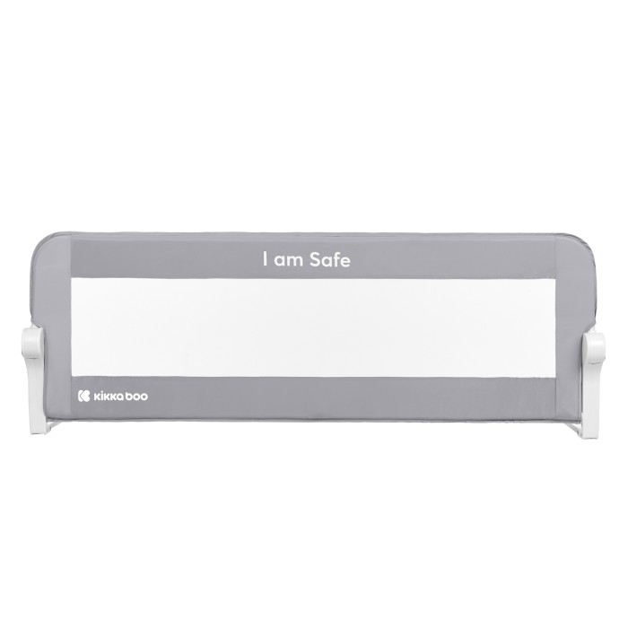 Kikka Boo Προστατευτική Μπάρα Κρεβατιού I am safe 120cm Γκρι