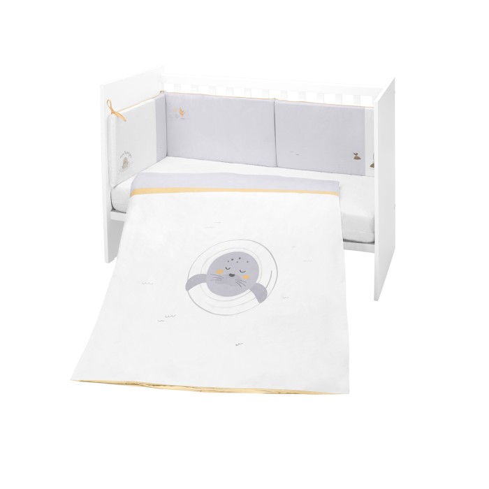 Σετ κλινοσκεπασμάτων 2 τεμαχίων Ευρωπαϊκού Στυλ 60/120 Seally Me - Kikka Boo Σετ κλινοσκεπασμάτων 2 τεμαχίων Ευρωπαϊκού Στυλ 60/120 Seally Me - Kikka Boo