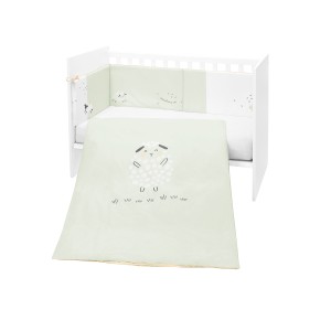 Σετ κλινοσκεπασμάτων 2 τεμαχίων Ευρωπαϊκού Στυλ 60/120 Sleepy Sheep - Kikka Boo