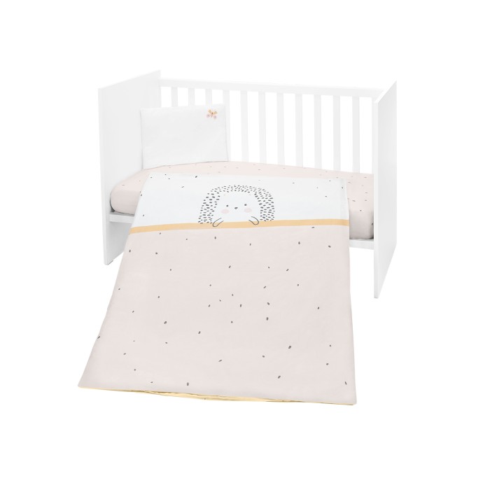 Σετ κλινοσκεπασμάτων 3 τεμαχίων Σχέδιο Hedge hugs - Kikka Boo Σετ κλινοσκεπασμάτων 3 τεμαχίων Σχέδιο Hedge hugs - Kikka Boo