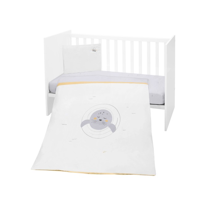 Σετ κλινοσκεπασμάτων 5 τεμαχίων Seally Me - Kikka Boo Σετ κλινοσκεπασμάτων 5 τεμαχίων Seally Me - Kikka Boo