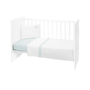 Σετ κλινοσκεπασμάτων 3 τεμαχίων ευρωπαϊκού τύπου 60x120 Σχέδιο Stripy Friends - Kikka Boo