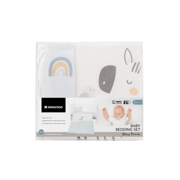 Kikka Boo Σετ Κούνιας 3τεμ Stripy Friends Kikka Boo Σετ Κούνιας 3τεμ Stripy Friends