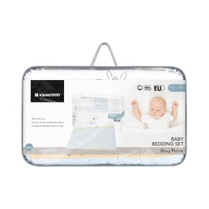 Σετ κλινοσκεπασμάτων 6 τεμαχίων 60x120 Stripy Friends - Kikka Boo