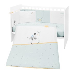 Σετ κλινοσκεπασμάτων 6 τεμαχίων 60x120 Stripy Friends - Kikka Boo