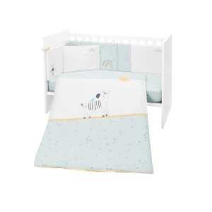 Σετ κλινοσκεπασμάτων 6 τεμαχίων 70x140 Stripy Friends - Kikka Boo