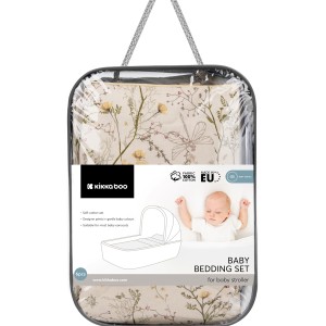 Σετ Προίκας για Καλαθούνα 6τμχ Secret Garden Beige Kikka Boo Σετ Προίκας για Καλαθούνα 6τμχ Secret Garden Beige Kikka Boo