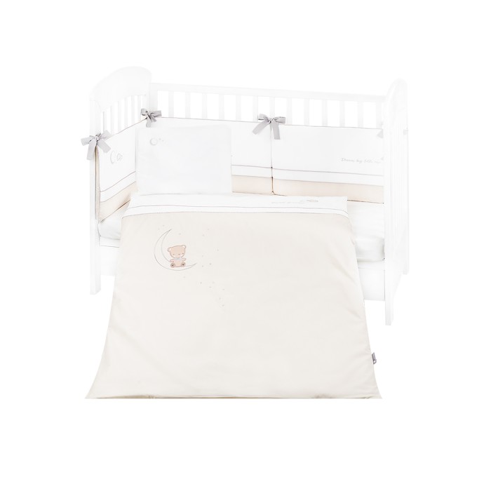 Σετ Προίκας Με Κέντημα 6τμχ 6τμχ 70/140 Dream Big Beige Kikka Boo Σετ Προίκας Με Κέντημα 6τμχ 6τμχ 70/140 Dream Big Beige Kikka Boo