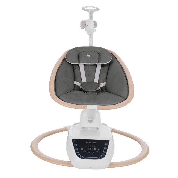 Ηλεκτρικό Ρηλάξ Με Μουσική BeeMoove Grey Kikka Boo Ηλεκτρικό Ρηλάξ Με Μουσική BeeMoove Grey Kikka Boo