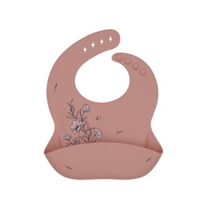 Σαλιάρα Platinum Silicone Flora Blush Kikka Boo