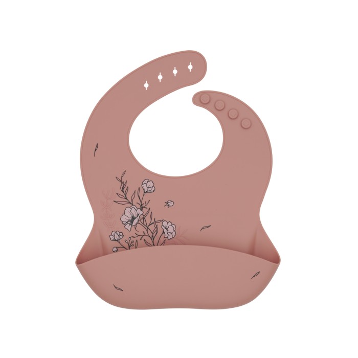 Σαλιάρα Platinum Silicone Flora Blush Kikka Boo