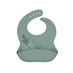 Σαλιάρα Platinum Silicone Flora Sage Kikka Boo