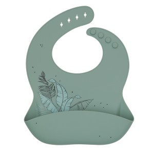 Σαλιάρα Platinum Silicone Flora Sage Kikka Boo