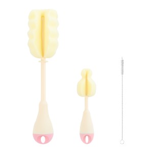 Βούρτσα Καθαρισμού Μπιμπερό Ροζ 3τμχ Kikka Boo