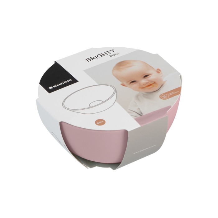 Kikka Boo Παιδικό Μπολ Φαγητού Brighty Pink Kikka Boo Παιδικό Μπολ Φαγητού Brighty Pink