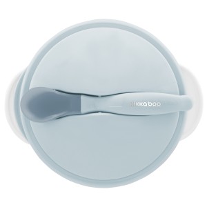 Μπόλ Με Κουτάλι Ανίχνευσης Θερμότητας Μπλε Kikka boo Μπόλ Με Κουτάλι Ανίχνευσης Θερμότητας Μπλε Kikka boo