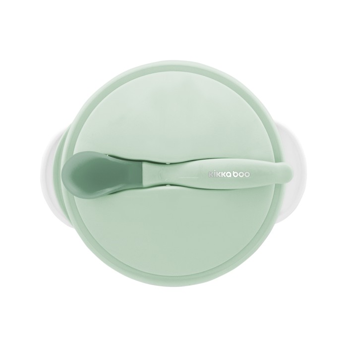 Μπόλ Με Κουτάλι Ανίχνευσης Θερμότητας Πράσινο Kikka boo