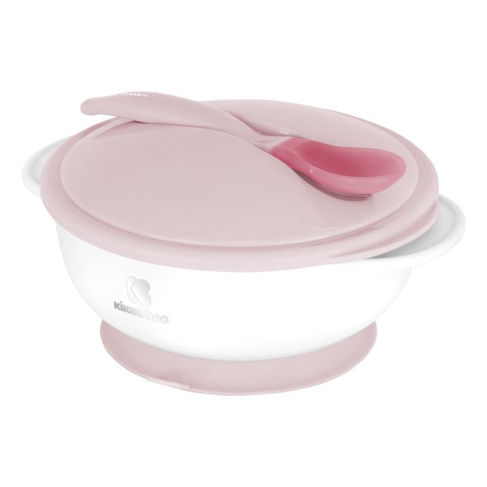 Μπόλ Με Κουτάλι Ανίχνευσης Θερμότητας Ρόζ Kikka Boo