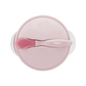 Μπόλ Με Κουτάλι Ανίχνευσης Θερμότητας Ρόζ Kikka Boo Μπόλ Με Κουτάλι Ανίχνευσης Θερμότητας Ρόζ Kikka Boo