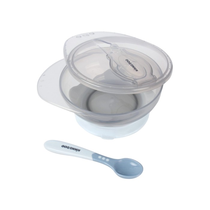 Μπώλ Φαγητού Με Κουτάλι Blue kikka Boo