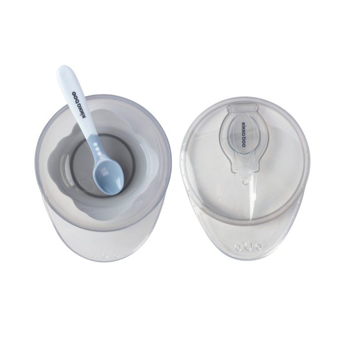 Μπώλ Φαγητού Με Κουτάλι Blue kikka Boo