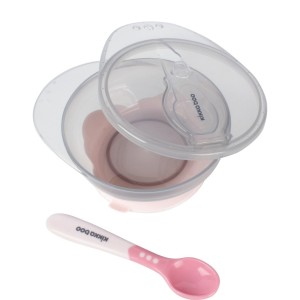 Μπολ Φαγητού με Κουτάλι Pink kikka boo Μπολ Φαγητού με Κουτάλι Pink kikka boo