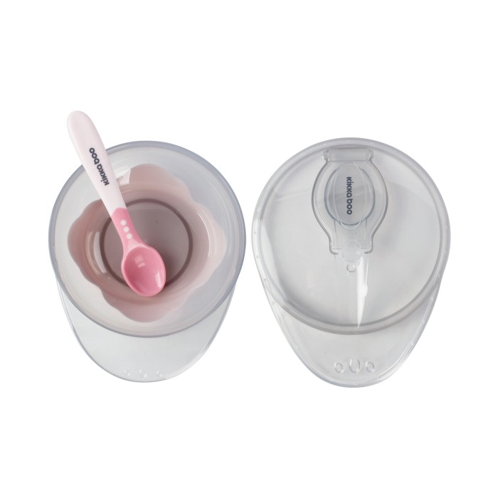 Μπολ Φαγητού με Κουτάλι Pink kikka boo Μπολ Φαγητού με Κουτάλι Pink kikka boo