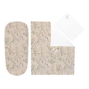 Σετ Προίκας για Καλαθούνα 6τμχ Secret Garden Beige Kikka Boo