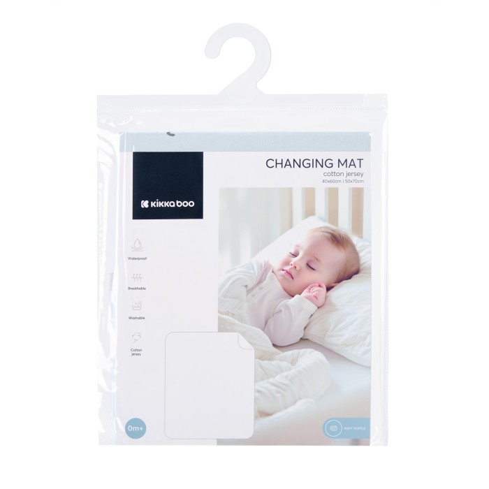 Στρωματάκι αλλαγής jersey 50/70 Stripy Friends - Kikka Boo Στρωματάκι αλλαγής jersey 50/70 Stripy Friends - Kikka Boo