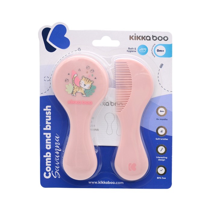Χτένα και βούρτσα Savanna Ροζ - Kikka Boo