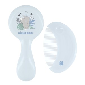 Σετ Βούρτσα - Χτένα Με Φυσική Τρίχα Σαβάνα Μπλε Kikka Boo Σετ Βούρτσα - Χτένα Με Φυσική Τρίχα Σαβάνα Μπλε Kikka Boo