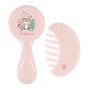 Χτένα και βούρτσα με φυσικές τρίχες Savanna Ροζ - Kikka Boo Χτένα και βούρτσα με φυσικές τρίχες Savanna Ροζ - Kikka Boo