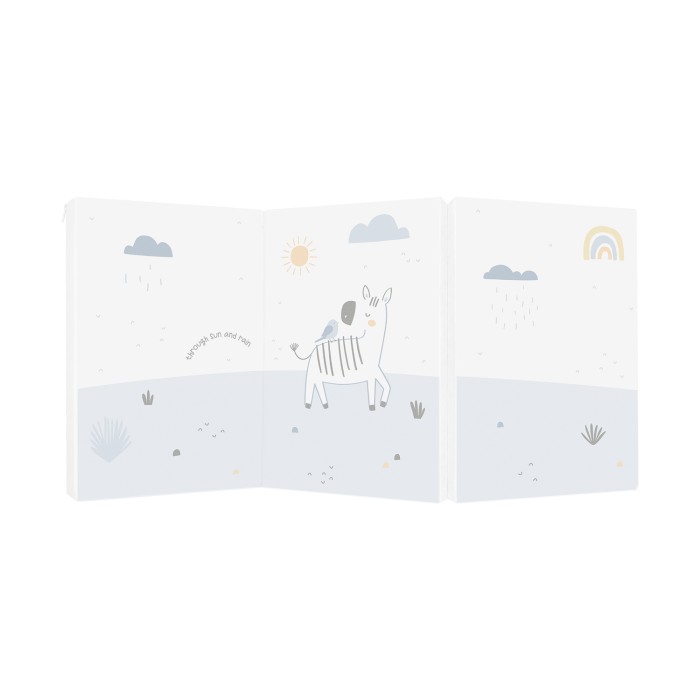 Αναδιπλούμενο Βρεφικό Στρώμα 60/120/5 cm Stripy Friends Kikka Boo