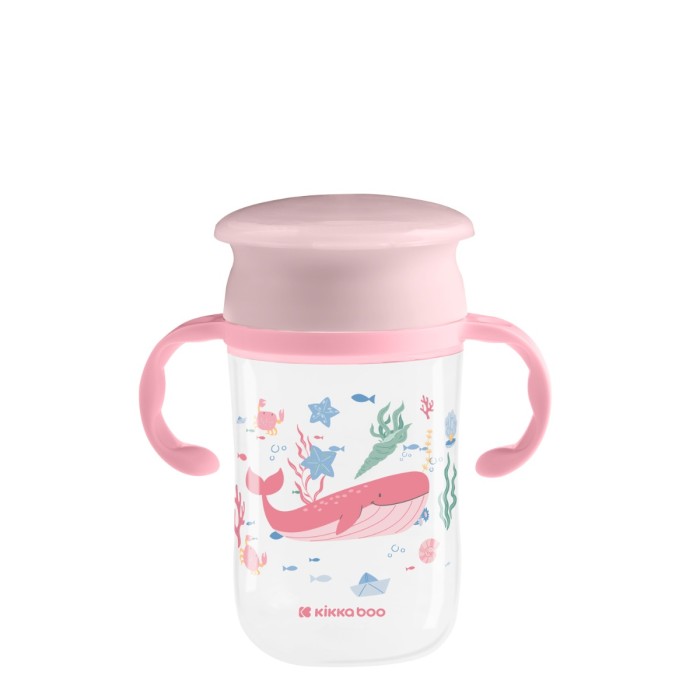 Kikka Boo Εκπαιδευτικό Κύπελλο 360° 300ml Deep Sea Pink Kikka Boo Εκπαιδευτικό Κύπελλο 360° 300ml Deep Sea Pink
