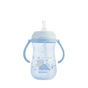 Kikka Boo Παιδικό Κύπελλο Mε Λαβές Kαι Καλαμάκι Σιλικόνης Dino World Blue Kikka Boo Παιδικό Κύπελλο Mε Λαβές Kαι Καλαμάκι Σιλικόνης Dino World Blue