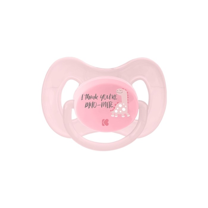Πιπίλα 0-6 μηνών Dinomite Ροζ - Kikka Boo Πιπίλα 0-6 μηνών Dinomite Ροζ - Kikka Boo