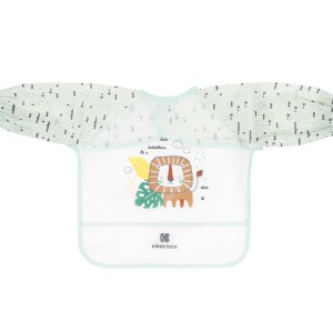 Σαλιάρα EVA με μακριά μανίκια και τσέπη για ψίχουλα Savanna Μέντα  - Kikka Boo