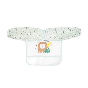 Σαλιάρα EVA με μακριά μανίκια και τσέπη για ψίχουλα Savanna Μέντα  - Kikka Boo