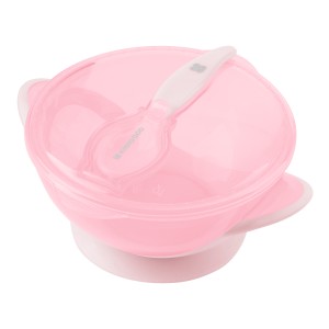 Μπολ με κουτάλι Feedy Ροζ - Kikka Boo