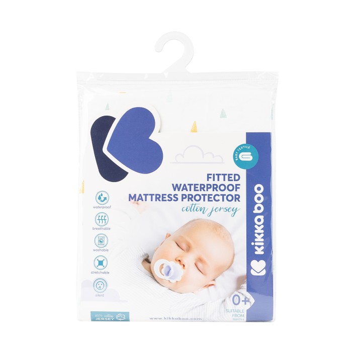 Προστατευτικό στρώματος με λάστιχο - jersey 60/120/15 εκ. Triang - Kikka Boo Προστατευτικό στρώματος με λάστιχο - jersey 60/120/15 εκ. Triang - Kikka Boo