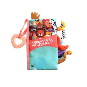 Εκπαιδευτικό Υφασμάτινο Βιβλίο με Οδοντοφυΐα Ζώα Δασικά Kikka Boo