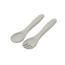 Σετ Κουτάλι Πιρούνι Platinum Silicone Sand Kikka Boo Σετ Κουτάλι Πιρούνι Platinum Silicone Sand Kikka Boo